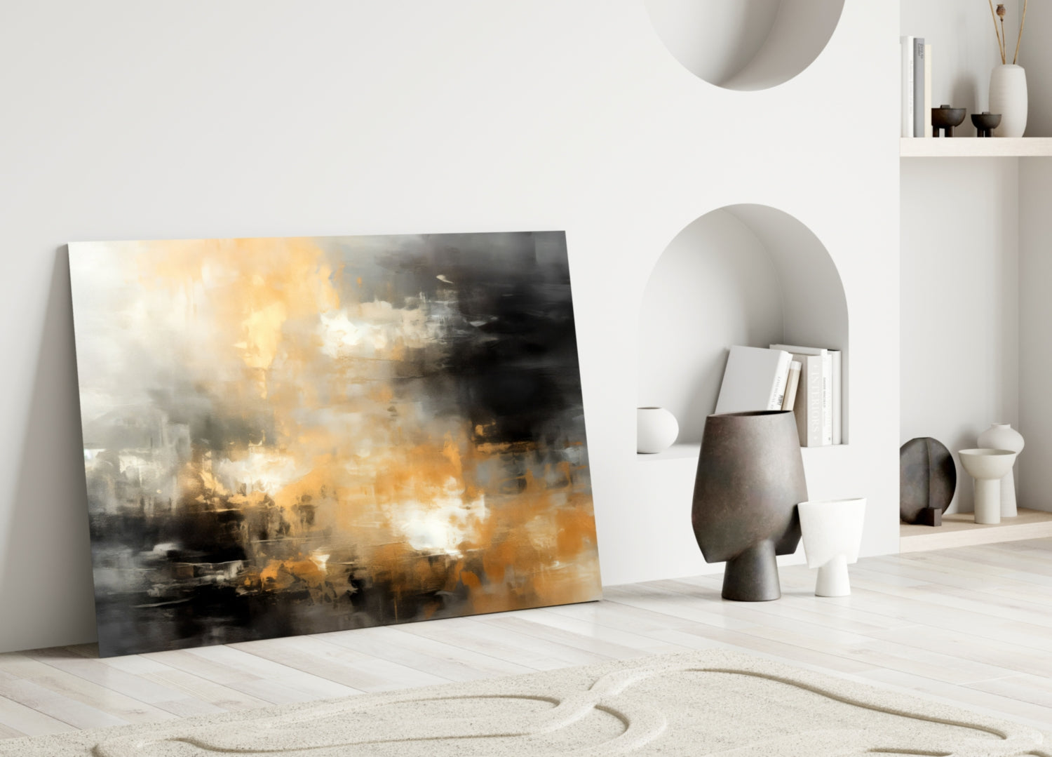 Abstract Glass Wall Art|| Designer&