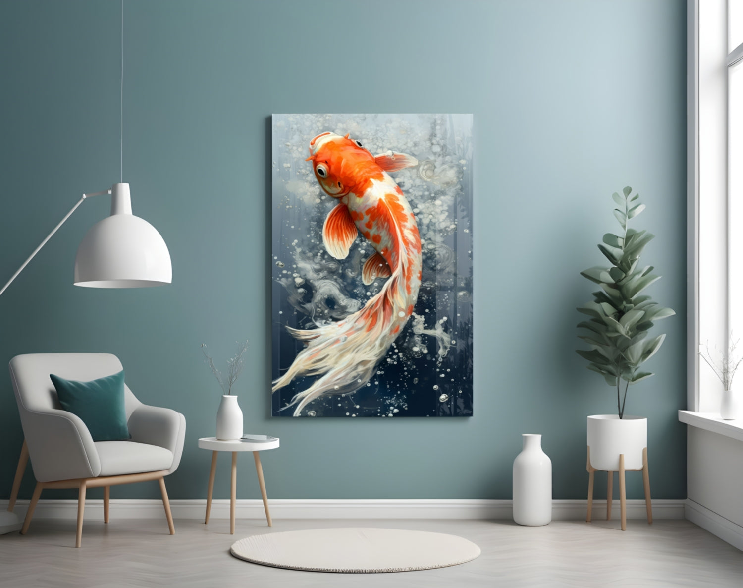 Angelfish Glass Wall Art|| Designer&
