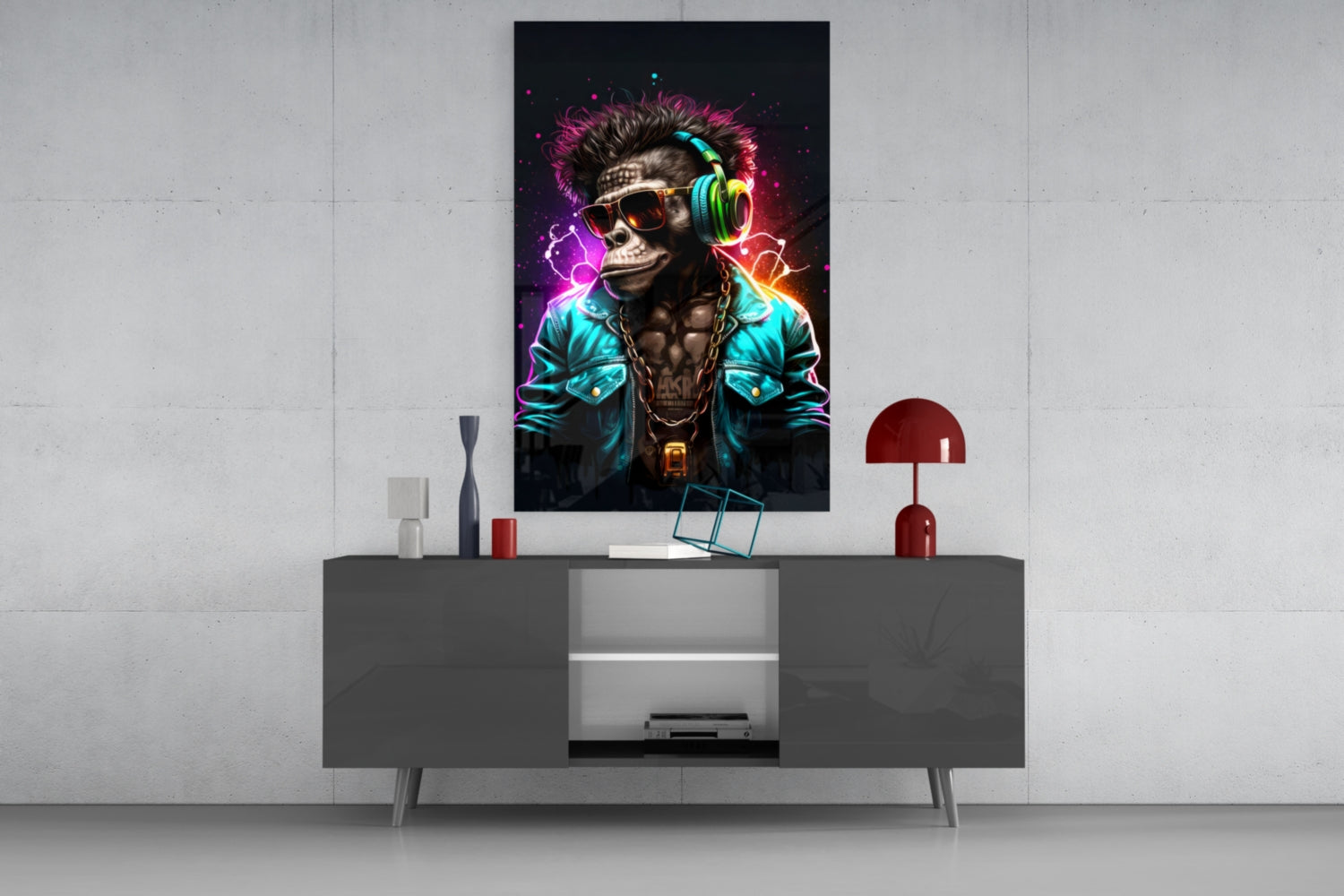 Feel the Music Glass Wall Art|| Designer&