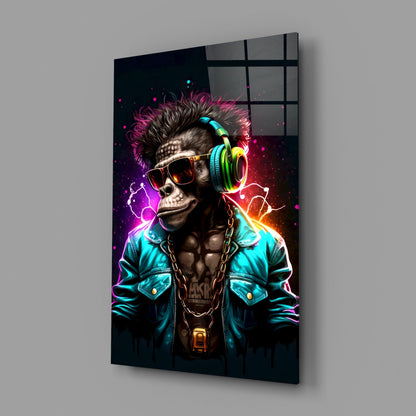 Feel the Music Glass Wall Art|| Designer&