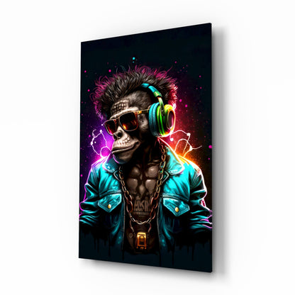 Feel the Music Glass Wall Art|| Designer&