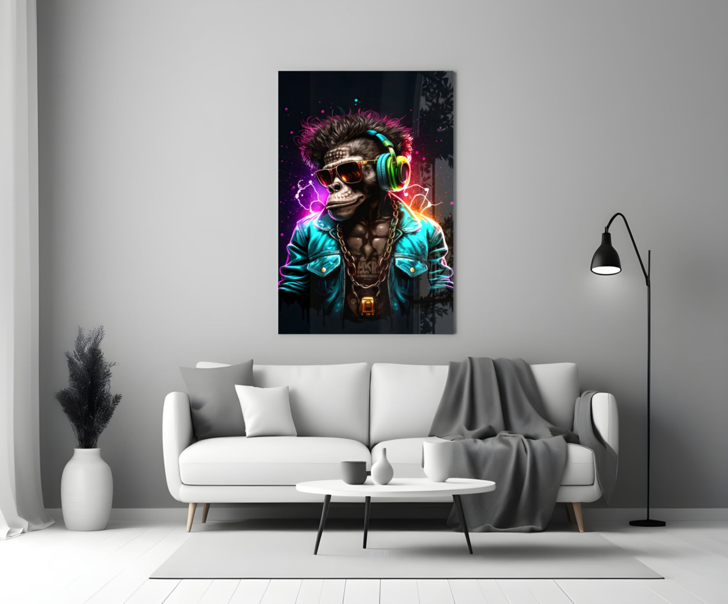 Feel the Music Glass Wall Art|| Designer&