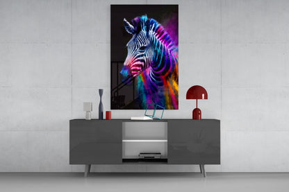 Zebra Glass Wall Art|| Designer&