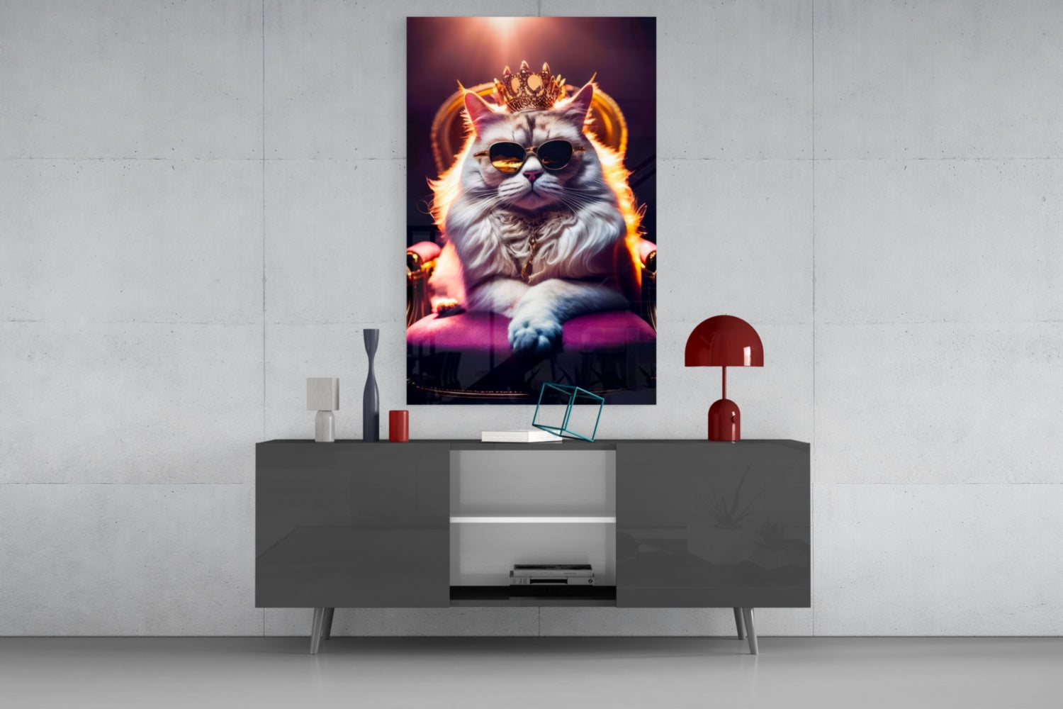 The Queen Glass Wall Art|| Designer&