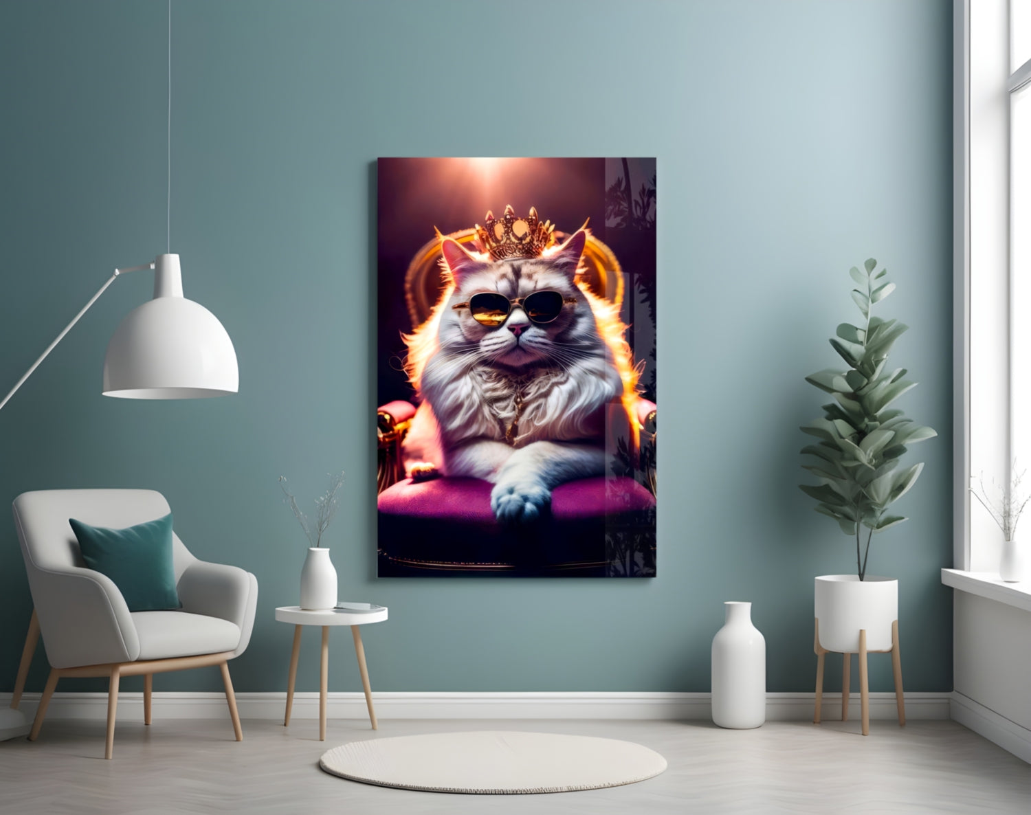 The Queen Glass Wall Art|| Designer&