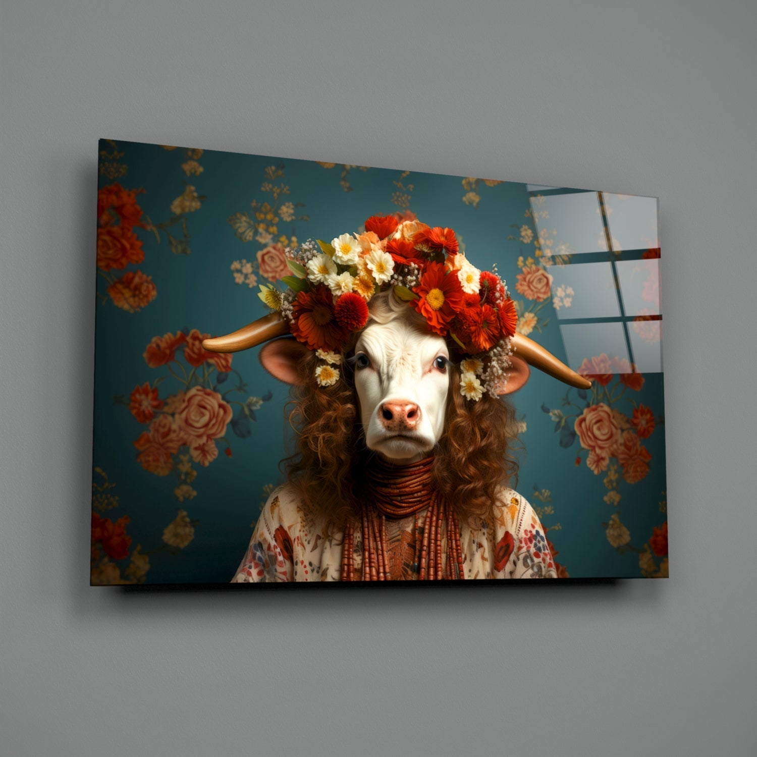But Not Happy Glass Wall Art|| Designer&