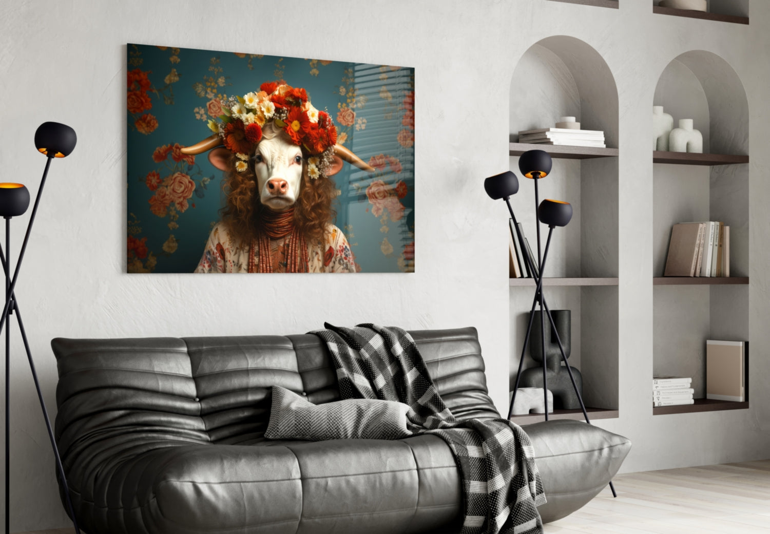 But Not Happy Glass Wall Art|| Designer&
