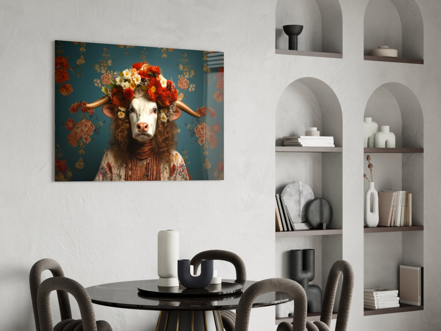 But Not Happy Glass Wall Art|| Designer&