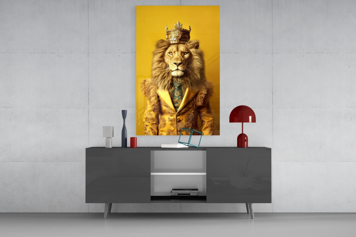Little Wanderer  Glass Wall Art|| Designer&