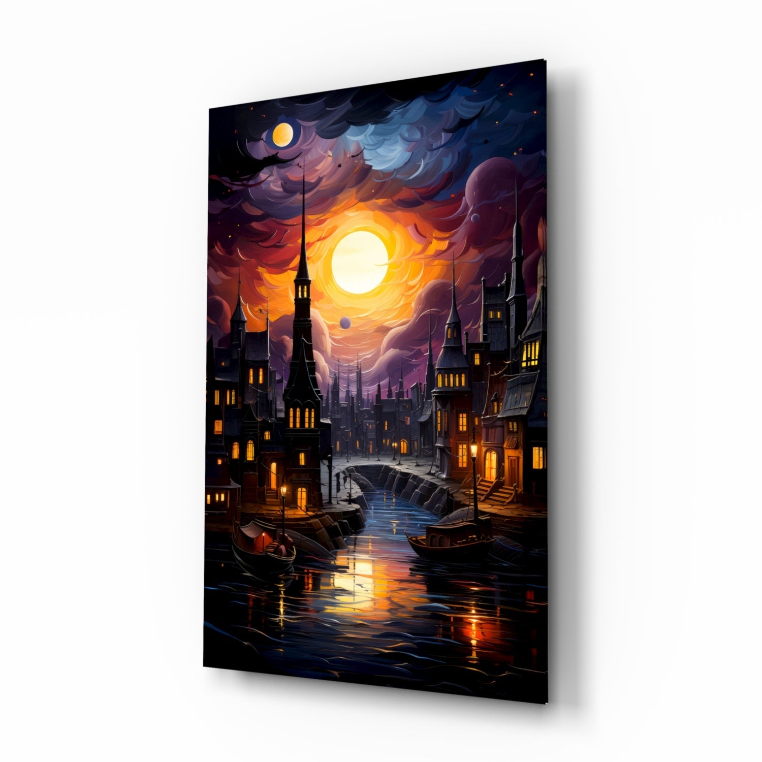 Moonlight Glass Wall Art|| Designer&