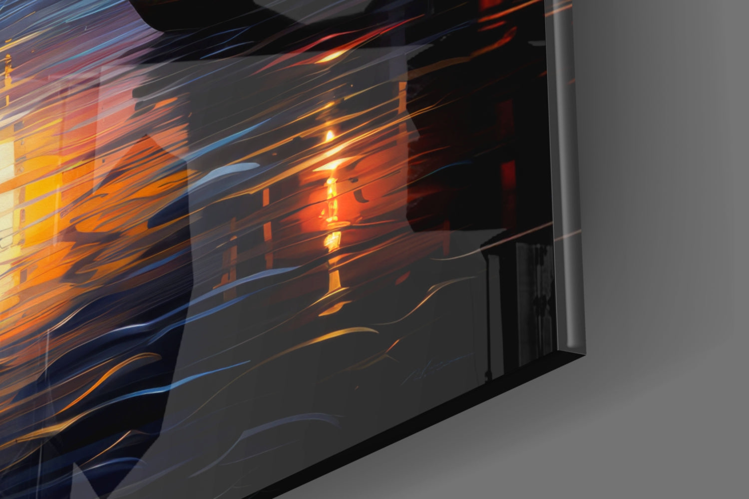 Moonlight Glass Wall Art|| Designer&