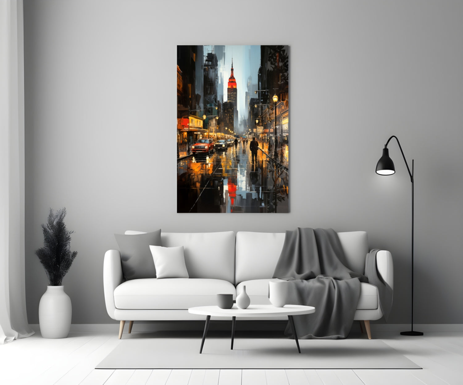 City Night Glass Wall Art|| Designer&