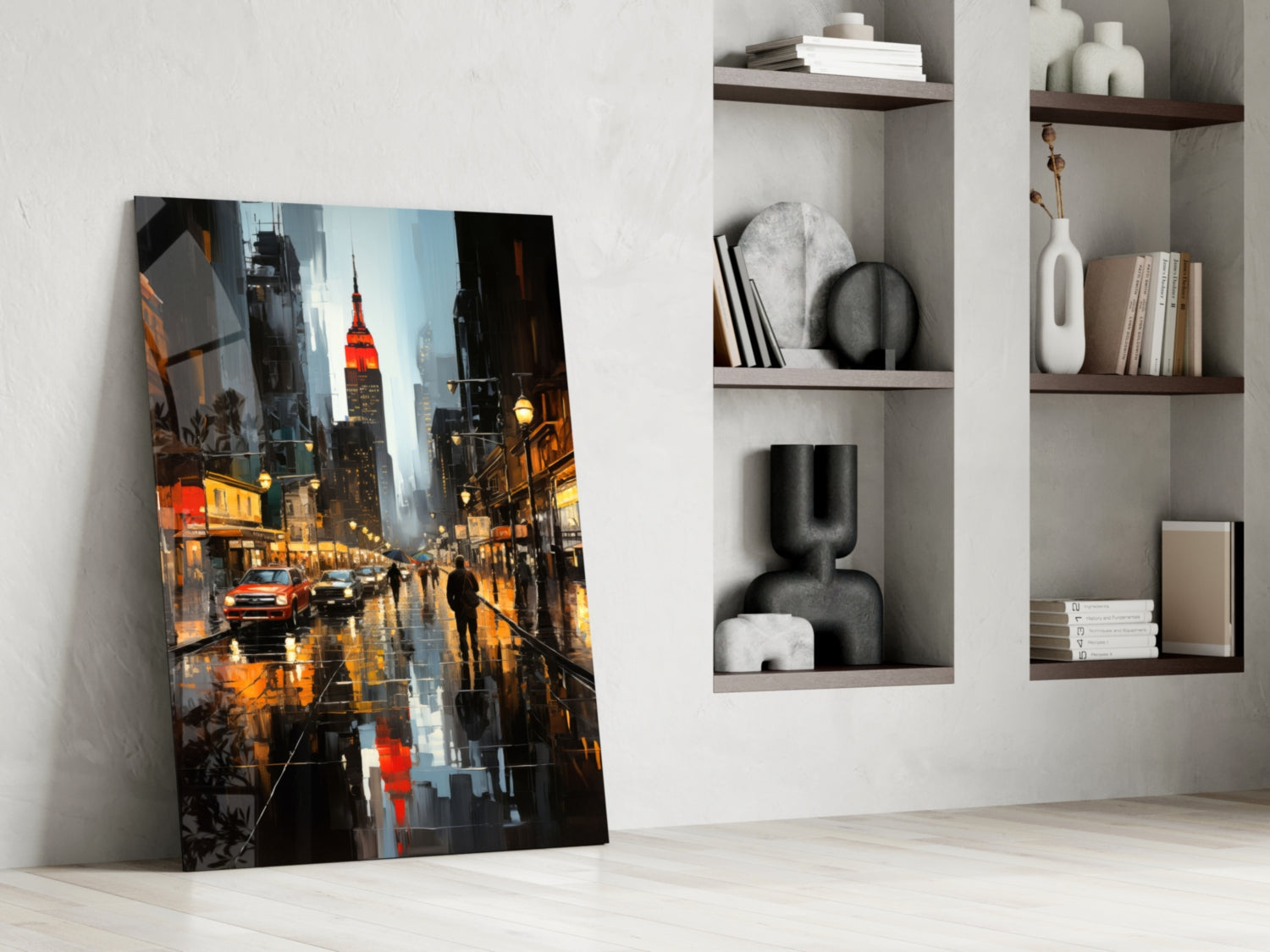 City Night Glass Wall Art|| Designer&