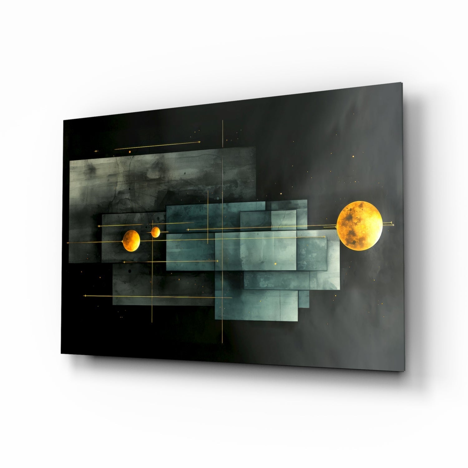 Planet Race Glass Wall Art|| Designer&