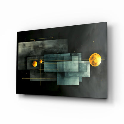 Planet Race Glass Wall Art|| Designer&