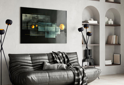 Planet Race Glass Wall Art|| Designer&