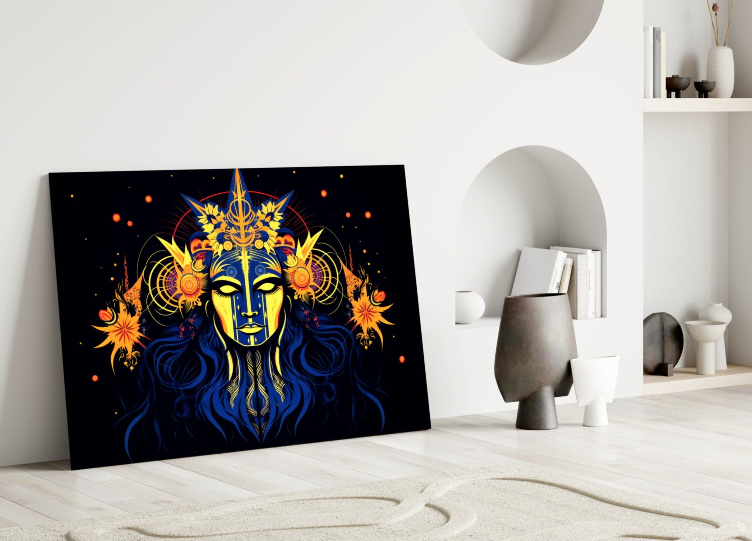 Astrologer Glass Wall Art|| Designer&