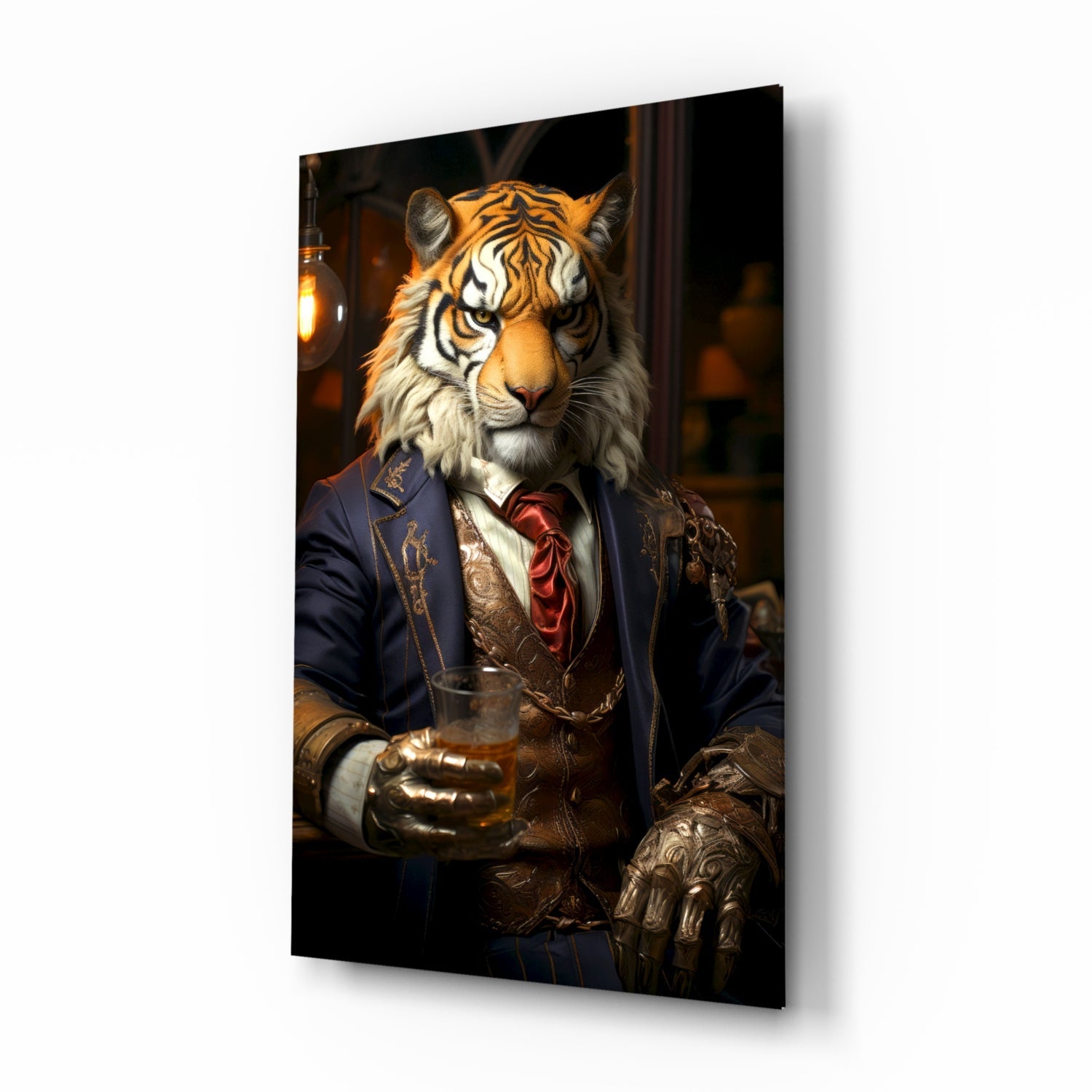 Duke Lion Glass Wall Art|| Designer&