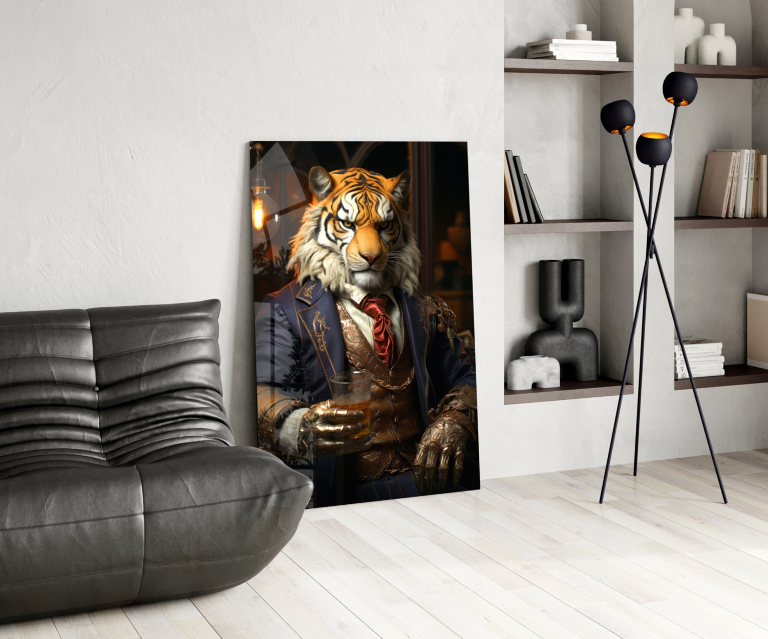 Duke Lion Glass Wall Art|| Designer&