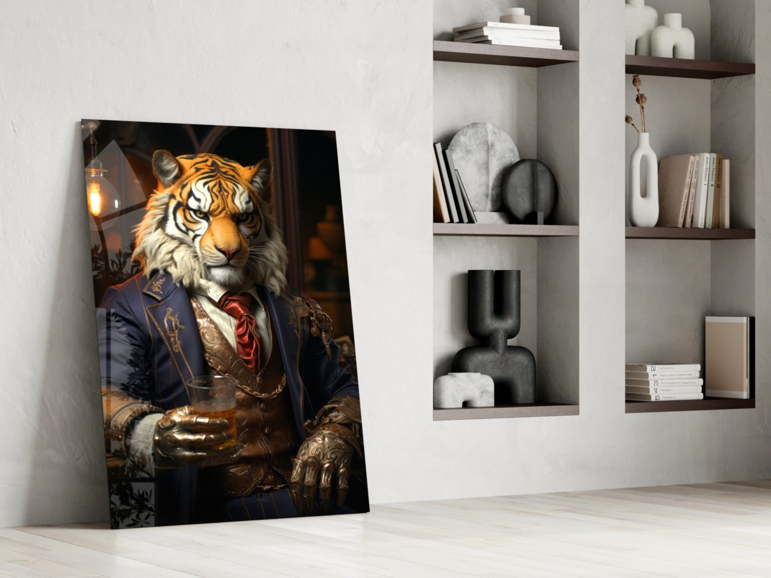 Duke Lion Glass Wall Art|| Designer&