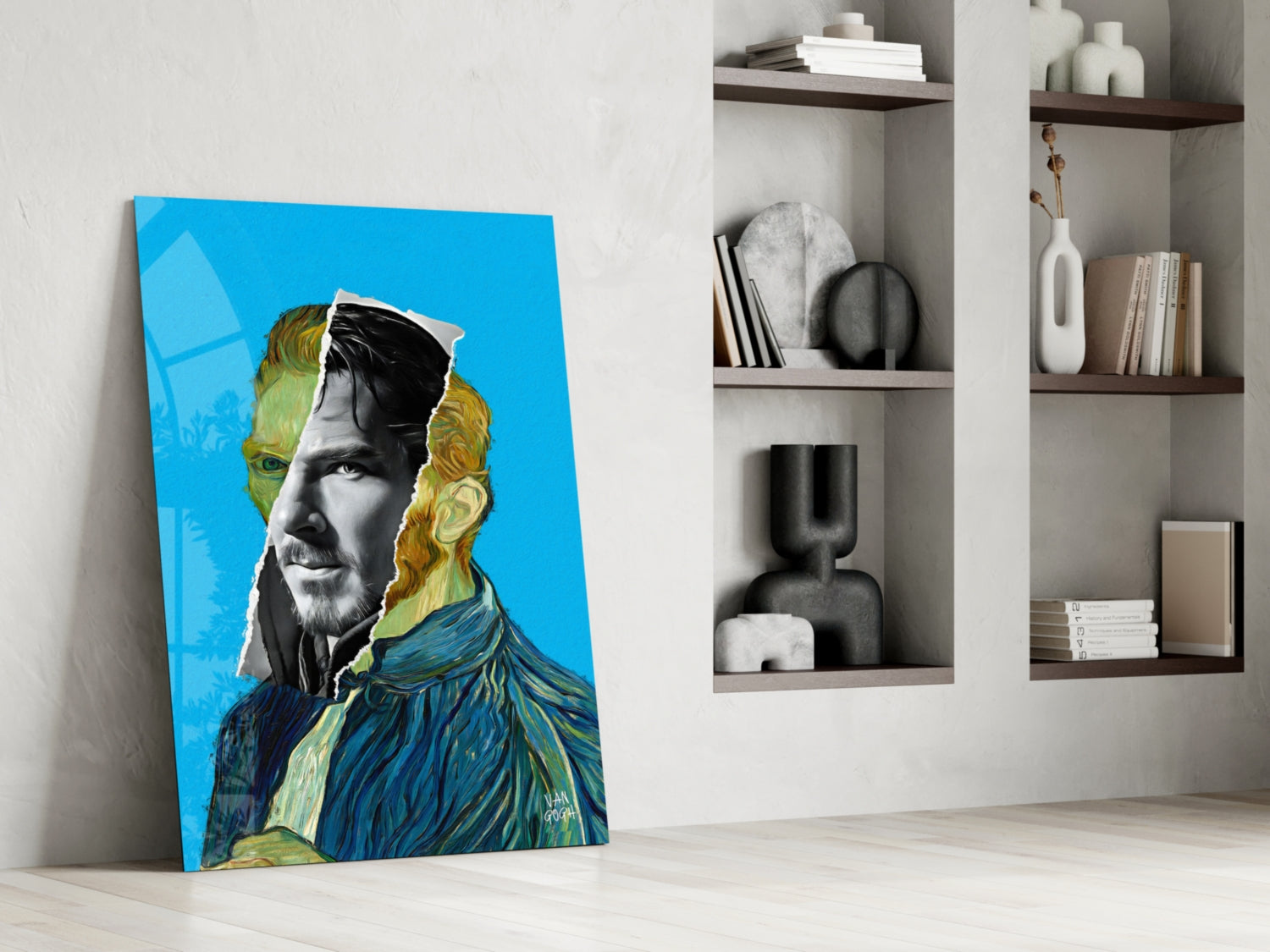 Contemporary Gogh Glass Wall Art || Designer Collection