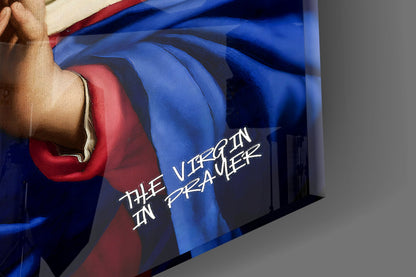 Contemporary Virgin Glass Wall Art || Designer Collection