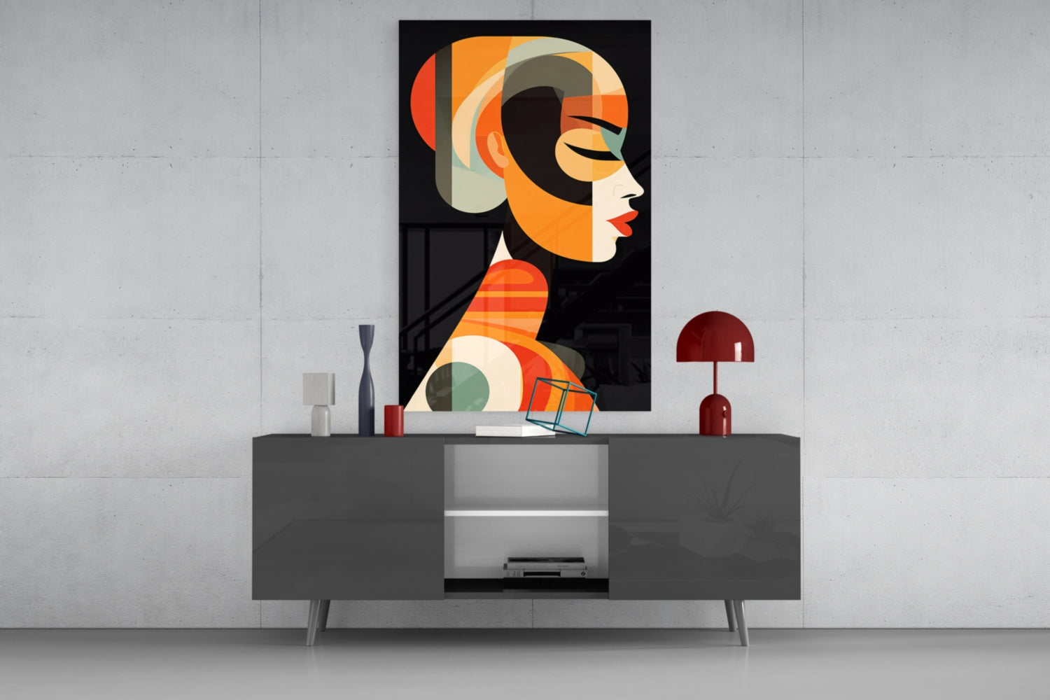 She Glass Wall Art || Designer Collection