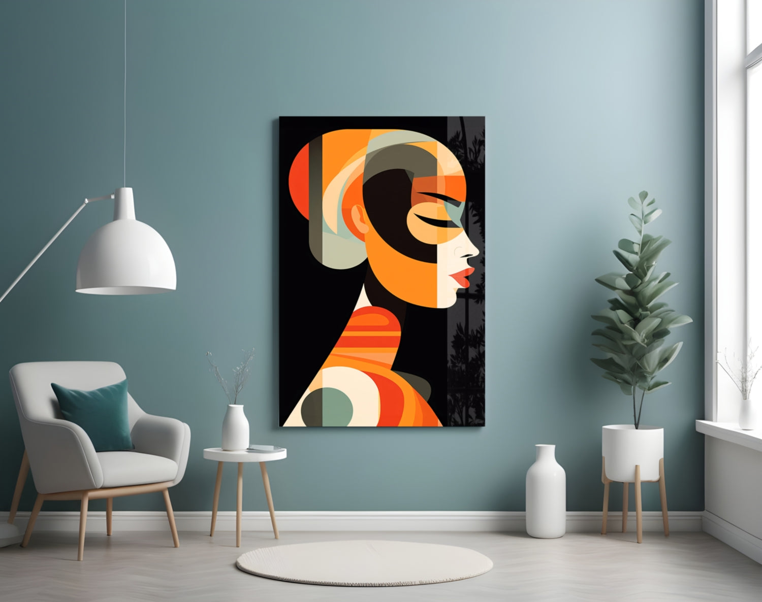 She Glass Wall Art || Designer Collection
