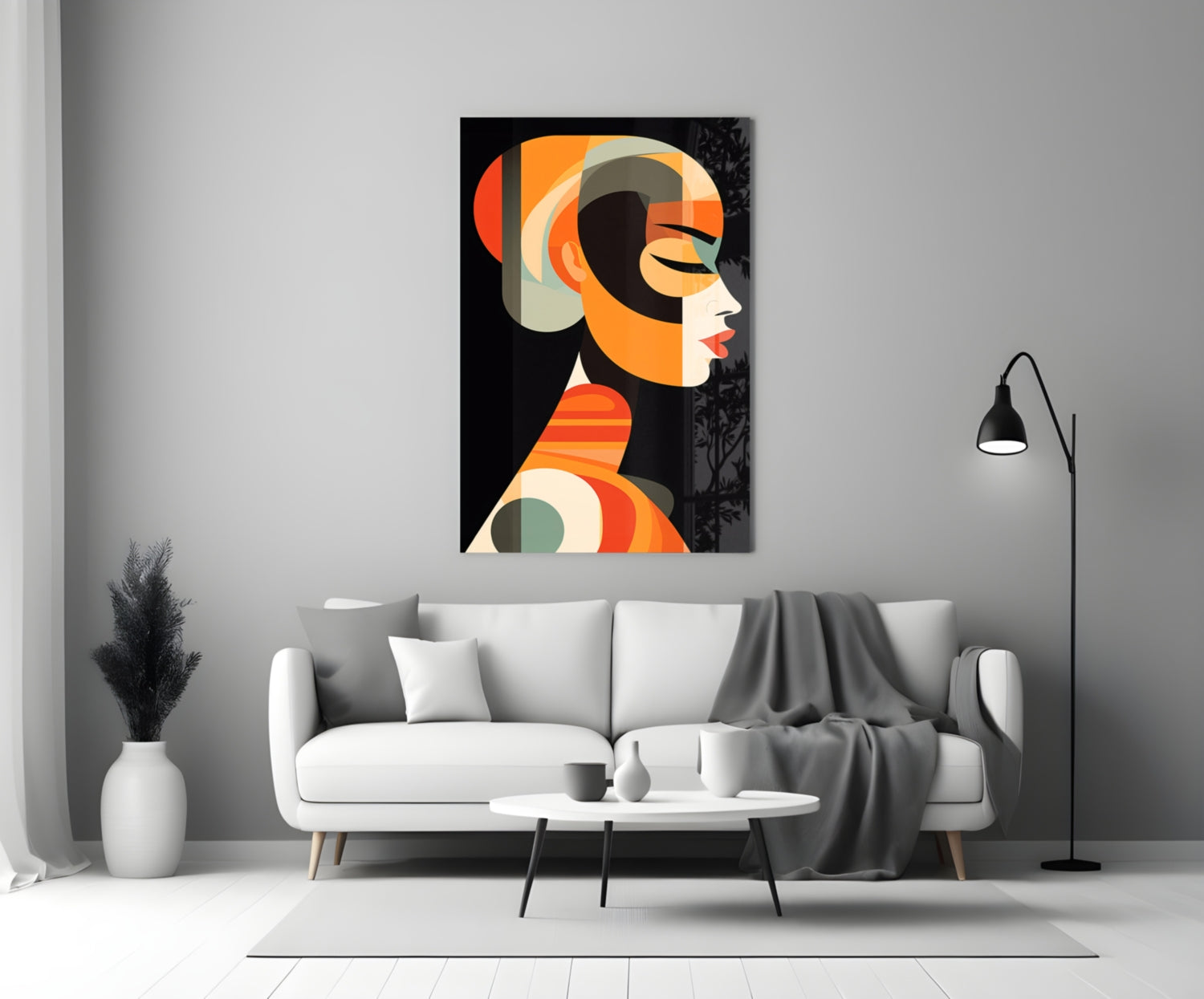 She Glass Wall Art || Designer Collection