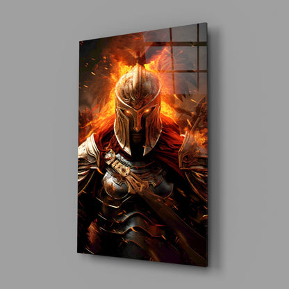 Warrior Glass Wall Art || Designer Collection