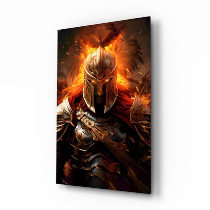 Warrior Glass Wall Art || Designer Collection