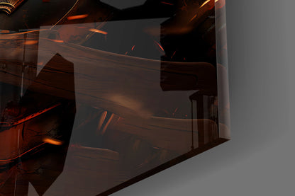 Warrior Glass Wall Art || Designer Collection