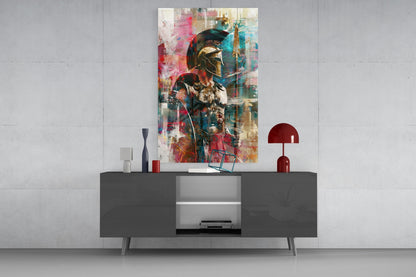 Vibrant Abstract Spartan Glass Wall Art