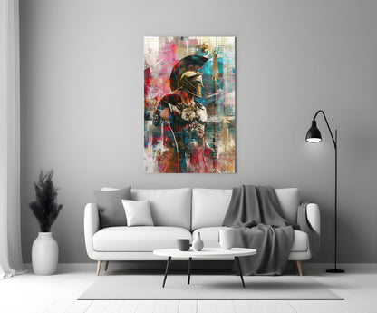 Vibrant Abstract Spartan Glass Wall Art