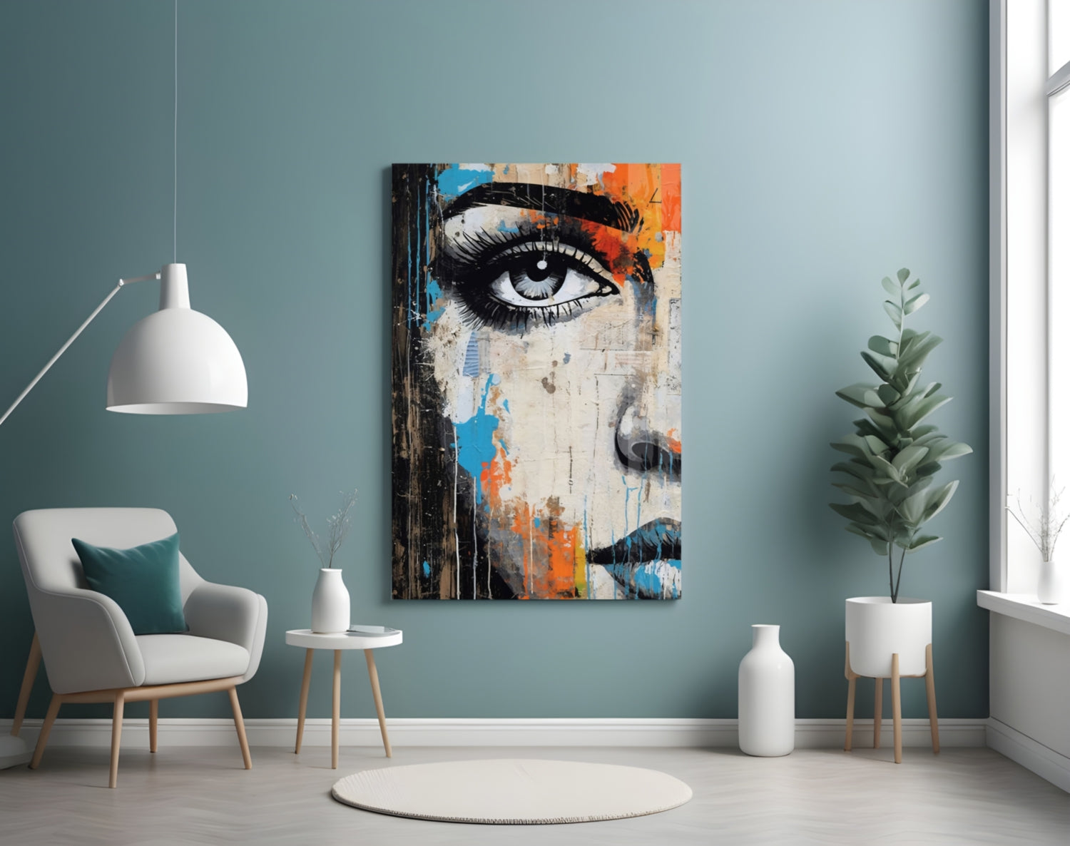 Half Portrait Glass Wall Art || Designer Collection