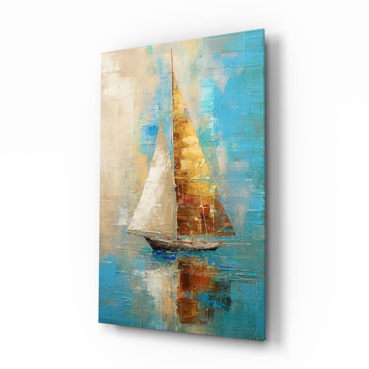 Sailing Glass Wall Art || Designer Collection