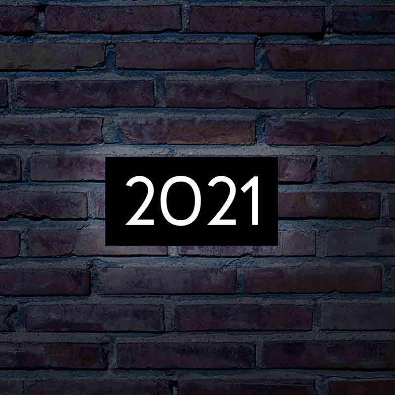 Metal Backlit Address Plaque – Custom LED House Address Sign
