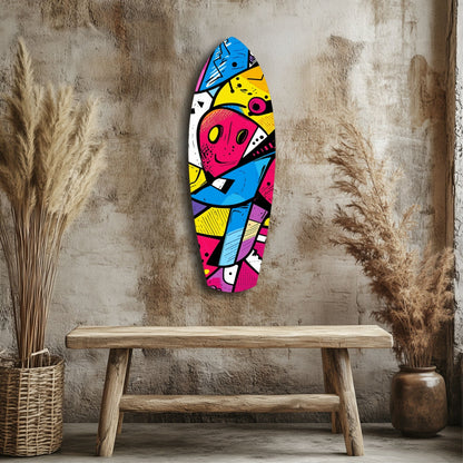 Colors of Geometry Glass Wall Art
