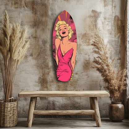Hollywood Starlet V2 Glass Wall Art