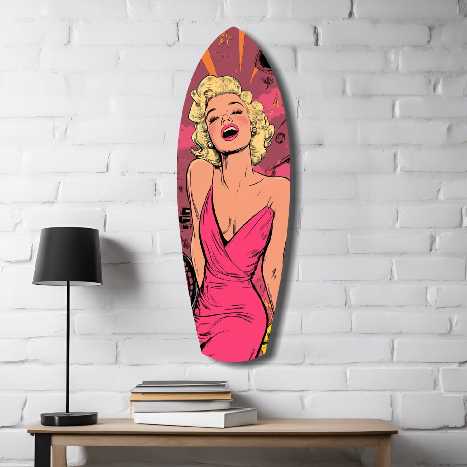 Hollywood Starlet V2 Glass Wall Art