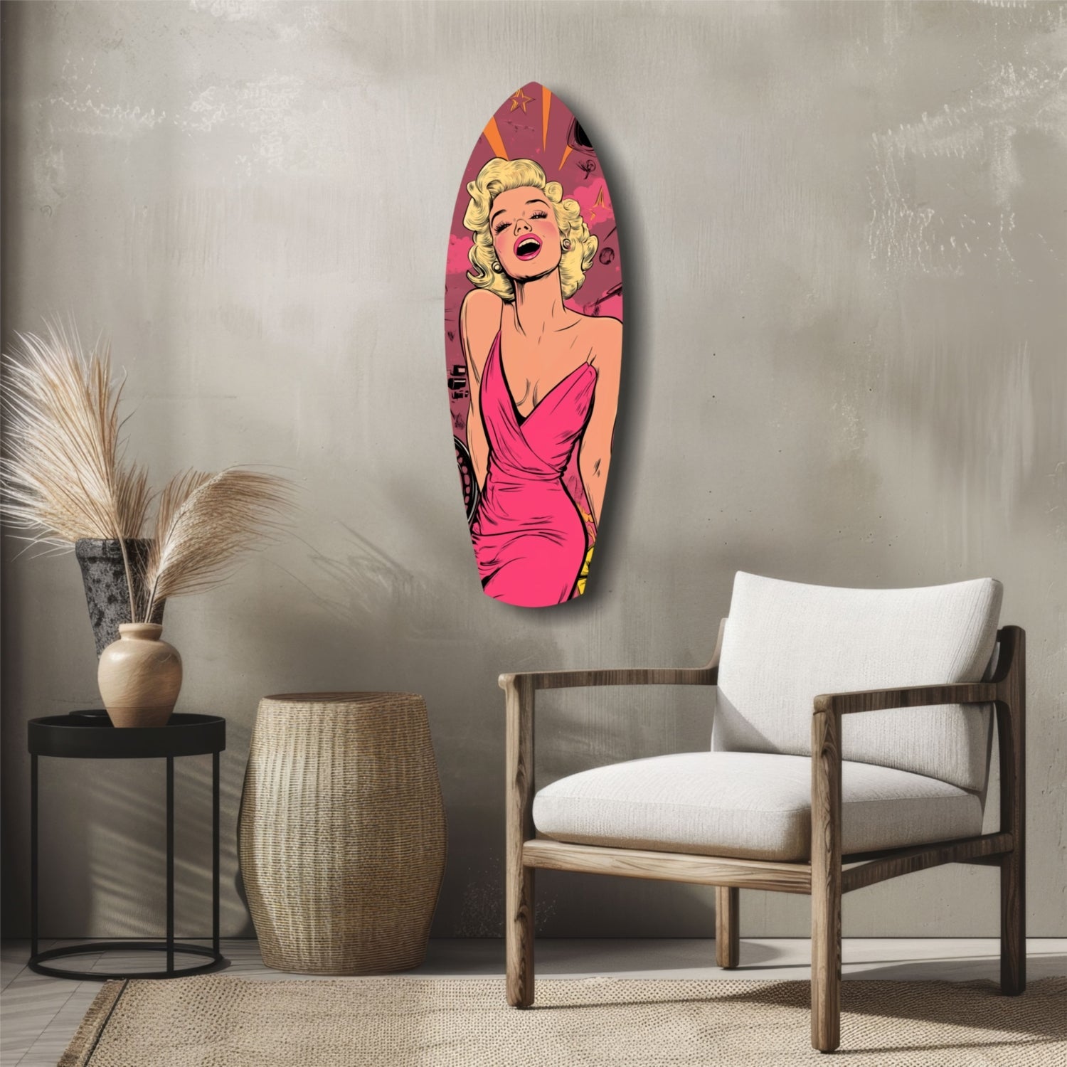 Hollywood Starlet V2 Glass Wall Art