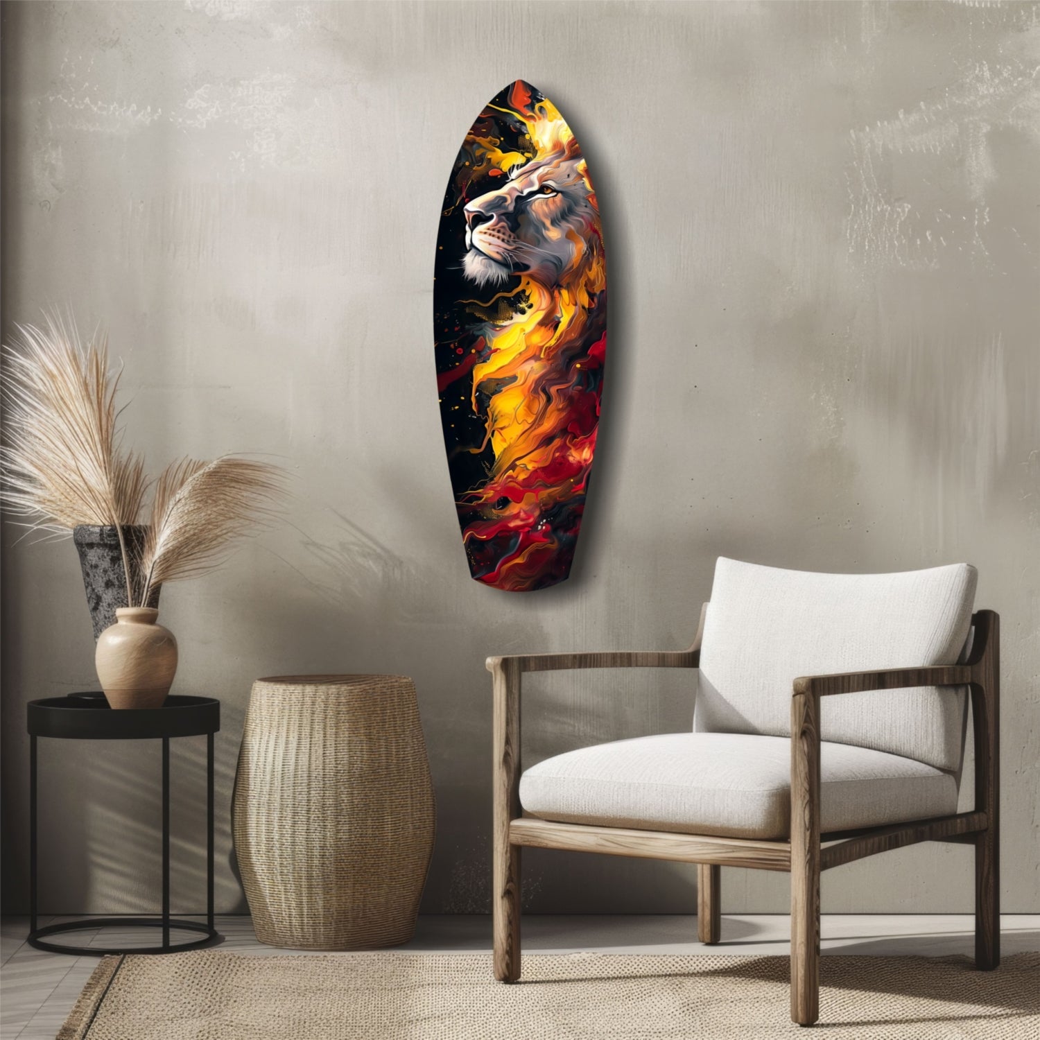 Lion Pride V4 Glass Wall Art