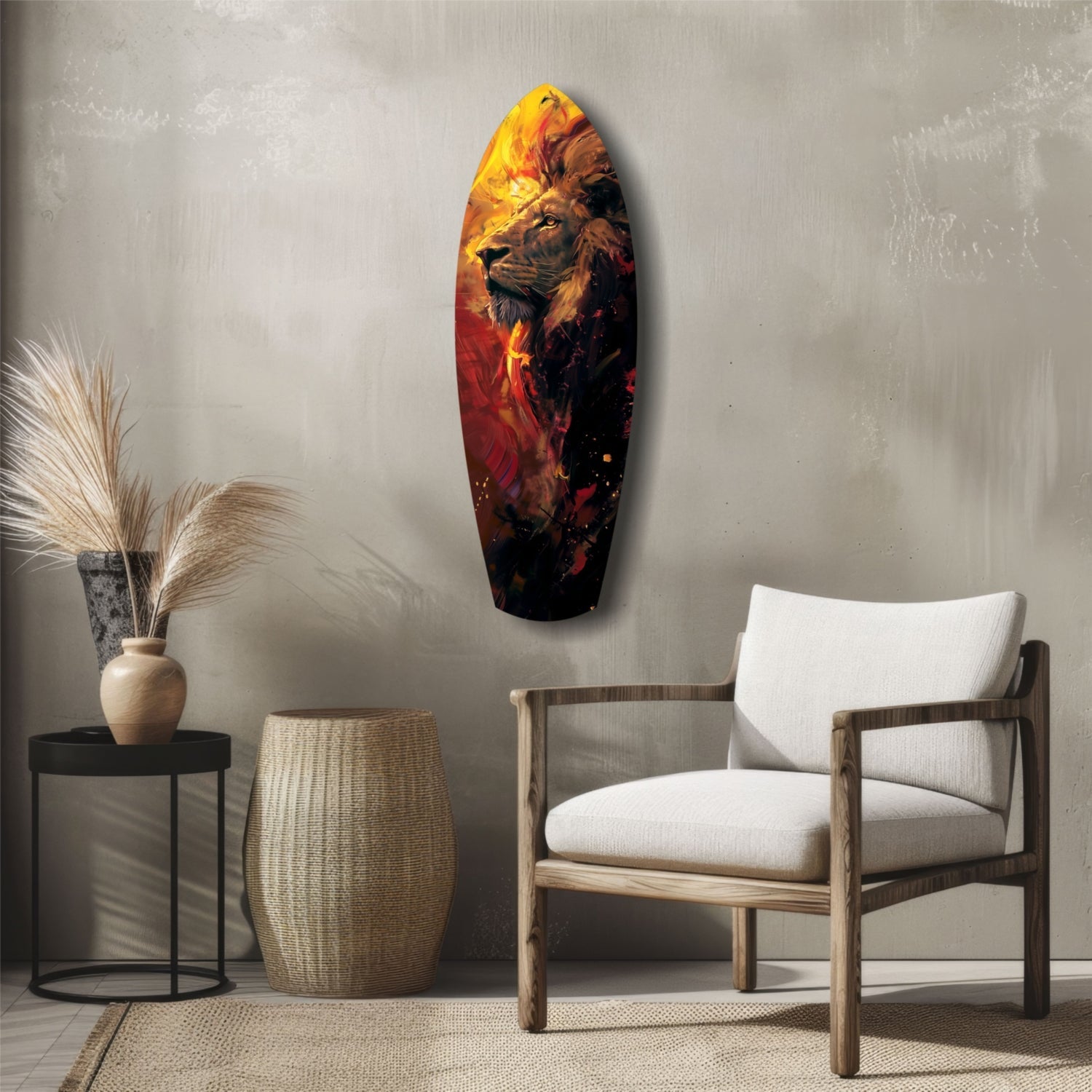 Lion Pride V6 Glass Wall Art