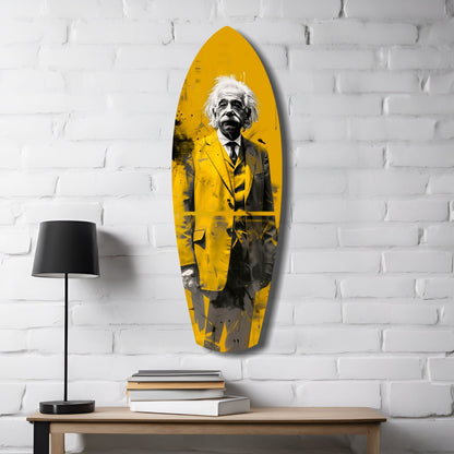 Posing Professor Glass Wall Art