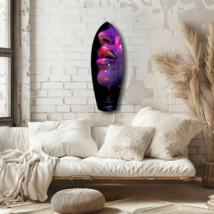 Colorful Lips V9 Glass Wall Art
