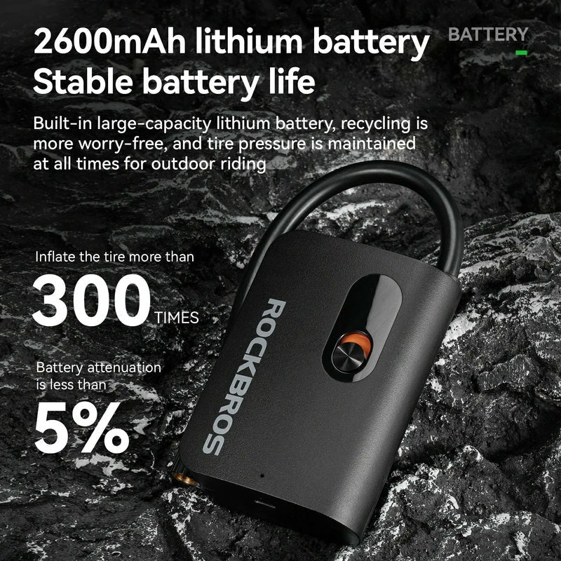 L1 Mini Electric Bike Pump - 70PSI
