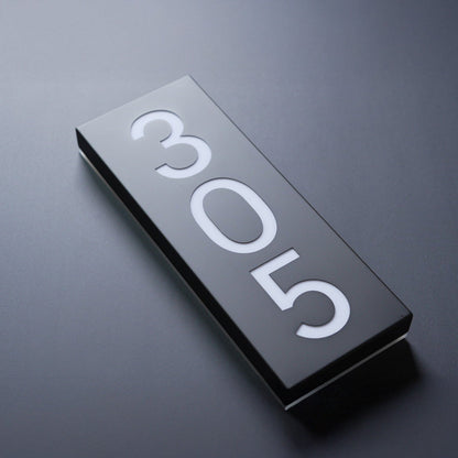 Metal Backlit Address Plaque – Custom LED House Address Sign