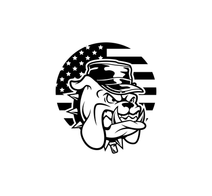US  Marine Bulldog Hood Graphic