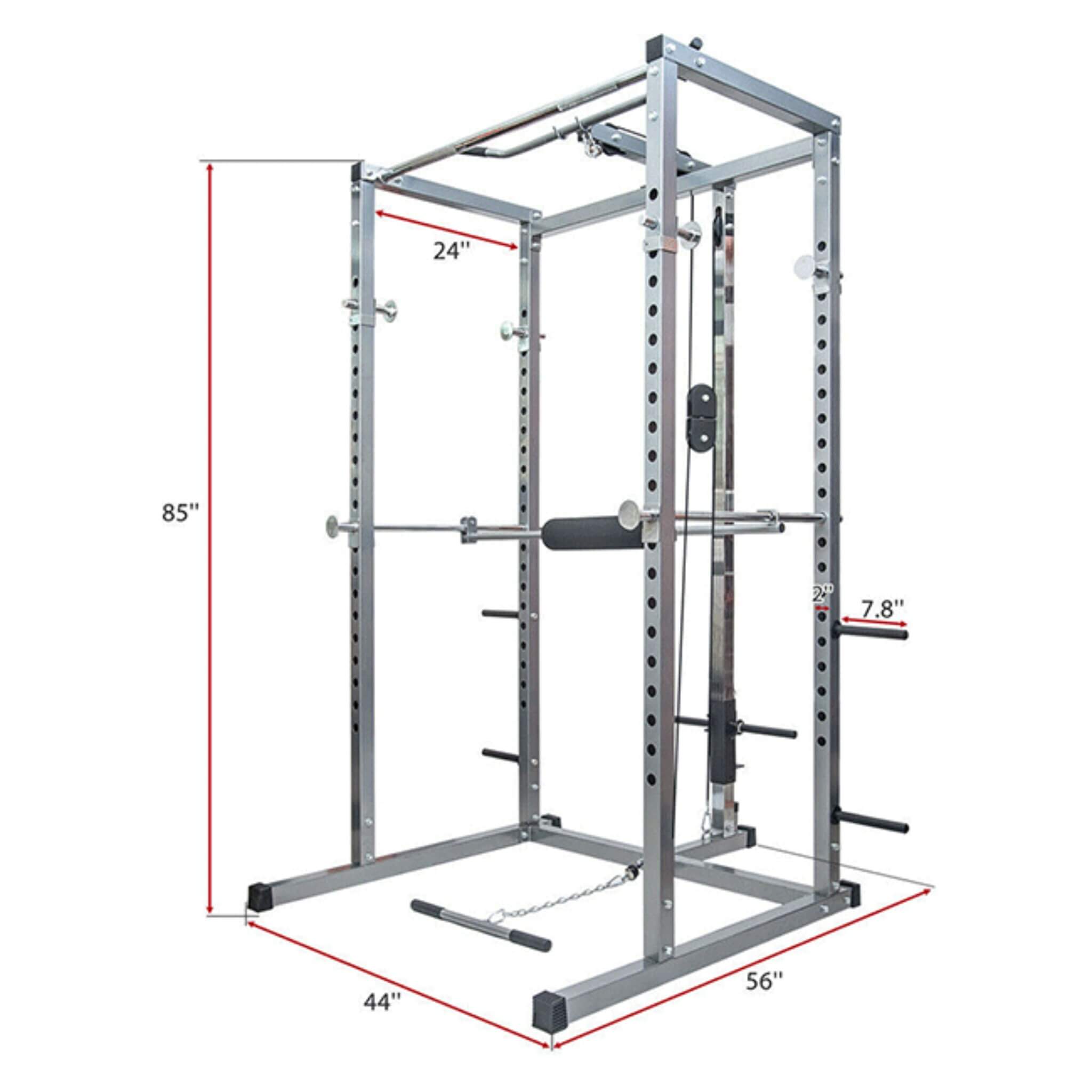 Merax Multi-Functional Olympic Power Squat Rack Cage For Home &amp; Gym (SAK98719)