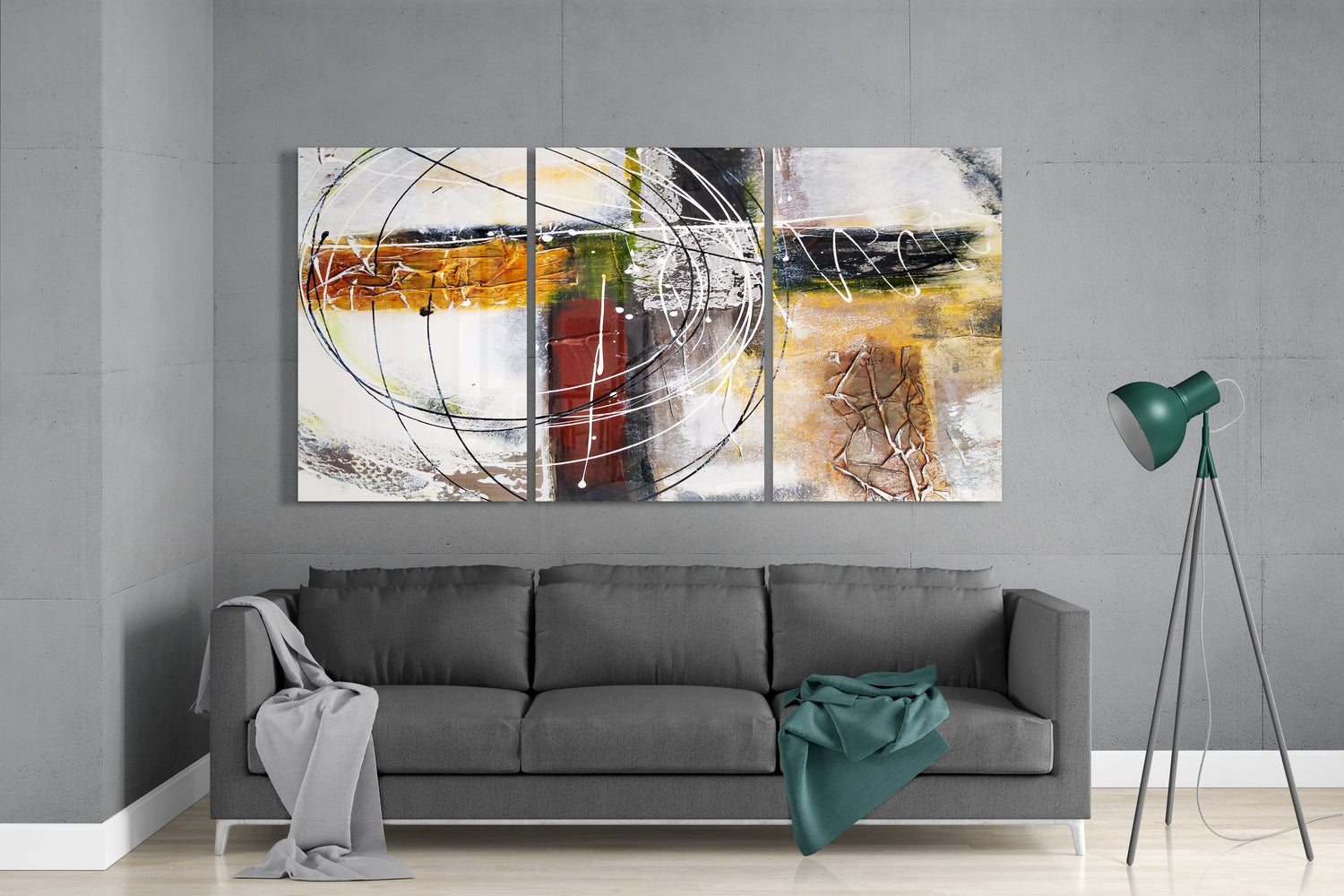 Here Glass Wall Art